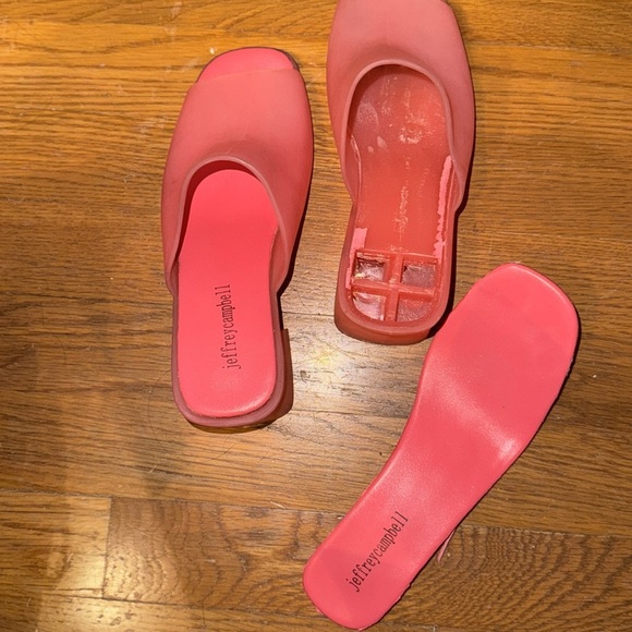 Jeffrey Campbell, jelly, pink Barbie gum, slides platform, chunky heel plastic - Picture 2 of 6